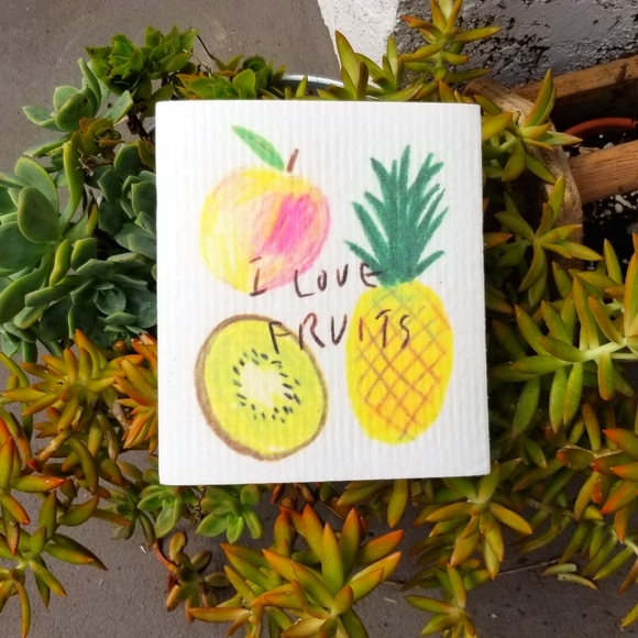 Set of 2 Swedish Dish Cloths Kitchen Towel Paper Towel Replacement - Picture 2 of 5